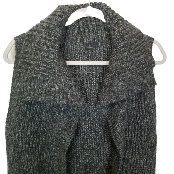 Prana Womens Thalia Wool Sweater Vest Chunky Preppy Classic Dark Academia Cozy M - Picture 2 of 9